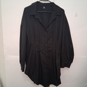 🎉SHEIN Black Button-Down Blouse